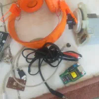 هدفون کارکرده کابل برق و رادیو کنترل تلویزیون وسی