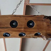 لوستر چوب تنه درخت کار دست