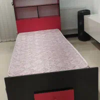 تختخواب تک نفره کتابخانه ی کشو دار|تخت و سرویس خواب|زنجان, |دیوار