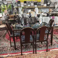 پخش میز و صندلی فلزی رستورانی چهار نفره و شش نفره