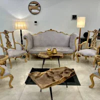 مبلمان استیل چپندر مدل برمید مبل