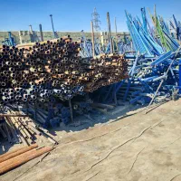 درپنجره آهن ورق شیروانی قوطی پایه گلخانه فنس توری