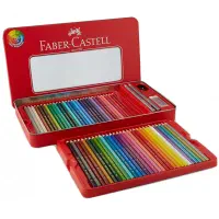 مداد رنگی فابر کاستل 100 جعبه فلزی Faber Castell|لوازم التحریر|شیراز, سفیرشمالی|دیوار