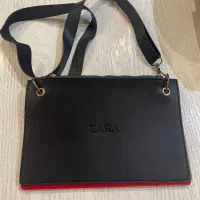 کیف زارا ورقه ای رنگی با ۳ محفظه مجزا کاملا نو