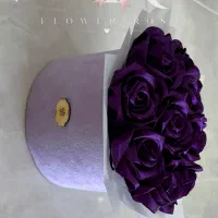 باکس گل بنفش