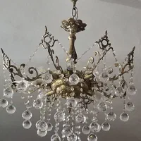 لوستر برنجی ۸ شاخه سلامت و سالم