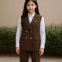 سه تیکه مجلسی دخترانه/شومیز و شلوار و جلیقه/عیدانه