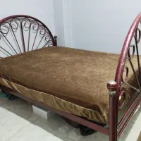 تخت فرفوژه دونفره باتشک خوشخواب رویه مخمل|تخت و سرویس خواب|شاهین‌شهر, عطار|دیوار