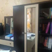 تخت بزرگسال با تخت مهمان  با کتابخانه  دراور اینه|تخت و سرویس خواب|ری, شهرری|دیوار