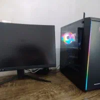 کیس و مانیتور خمیده حرفه‌ای برای گیم و طراحی|رایانه رومیزی|بوکان, |دیوار