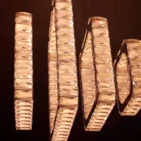 لوستر کریستال اصل ریموت دار|لوستر و چراغ آویز|چهارباغ, |دیوار