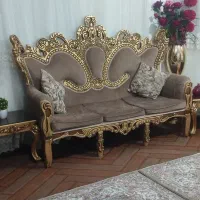یک دست مبل سلطنتی بدون زده وپارگی و  میز و عسلی|مبلمان خانگی و میز عسلی|سنندج, |دیوار