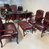 مبلمان اداری/‌نیمست ومیزمدیریت مدل کوروش شل زرشکی|مبلمان اداری|چهاردانگه (تهران), |دیوار