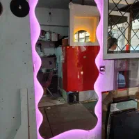 آیینه دفرمه نور دار انواع طرح ها|آینه|کرج, گلشهر|دیوار