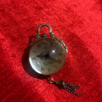 ساعت کوکی جیبی پشت شیشه ای عتیقه