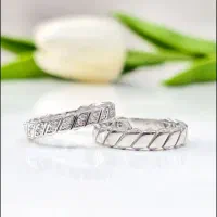 ست حلقه ازدواج مدل جدید ست نقره