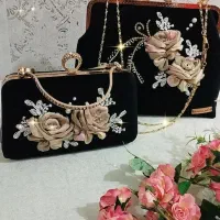 کیف مجلسی رباندوزی و جواهردوزی