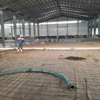 اجرای بتن ریزی سوله ومحوطه کاواش