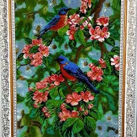 تابلو فرش ابریشم