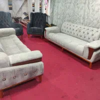 مبلمان راحتی هفت نفره چوب روسی