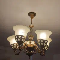 لوستر پنج شاخه برنز