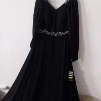 لباس مجلسی مشکی حریر|لباس|مشهد, چهنو|دیوار