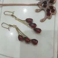 گوشواره و کانزاشی مو بند انار باهم ۲۰۰