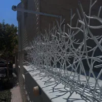 تولید حفاظ نرده روی دیوار شاخ گوزنی بوته میلگردی|خدمات پیشه و مهارت|مشهد, رده|دیوار