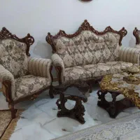 مبلمان سلطنتی با چوب راش ۹نفره|مبلمان خانگی و میز عسلی|کرمانشاه, |دیوار