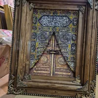 تابلو فرش دستباف گونه طرح درب کعبه
