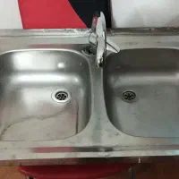 سینک دو قلو با شیر آلات
