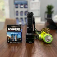 چراغ قوه افرودی قوی/با هدلایت و باتری اضافه رایگان