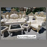 مبل/۷نفره/اقساط ۱۰ماهه بی سود/عسلی و میز رایگان|مبلمان خانگی و میز عسلی|اردستان, |دیوار