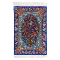 رومیزی ابریشم قم ابعاد 60x90