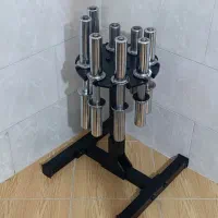 استند دسته دمبل آستین دار به همراه ۴ جفت دسته دمبل