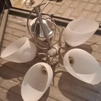 لوستر ۵ شاخه استیل (۲ عدد)
