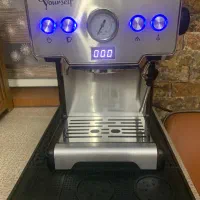 اسپرسوساز نیمه صنعتی نوا ۱۲۸ و آسیاب n600