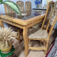 میز نهارخوری ۶نفره|میز و صندلی غذاخوری|بندر انزلی, شالیور|دیوار