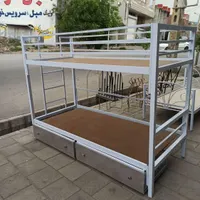تختخواب دوطبقه فلزی|تخت و سرویس خواب|مراغه, |دیوار