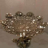 شیرینی خوری یا میوه خوری برنجی و هاون دکوری برنجی