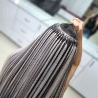 بافت مو اکستنشن اموزش ،افرومیکاپ شینیون