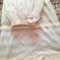 پرده سفید شیری شاین دار|پرده، رانر، رومیزی|تربت جام, شیخ احمد جامی|دیوار