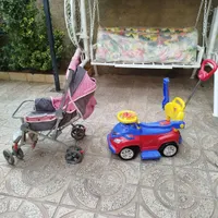 کالسکه و چرخ بازی کودک