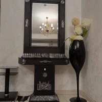 آیینه کنسول + گلدان + میزتلفن