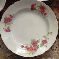 ظروف گلسرخی|کلکسیون اشیاء عتیقه|رشت, پیرسرا|دیوار