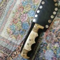 چاقو ترکمنی ۲۰ سانتی|کلکسیون اشیاء عتیقه|گنبد کاووس, |دیوار