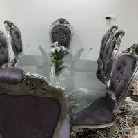مبل سلطنتی ۹نفره با جلو مبلی ونهار خوری ۸نفره|مبلمان خانگی و میز عسلی|بندر کنگان, |دیوار