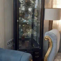 بوفه چوبی کارشده باتزیینات برنج