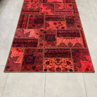 فرش دستباف(بساک)کلاژ های زیبا دستباف پشت چرم