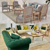 مبلمان فرانسوی 8نفره چوب راش